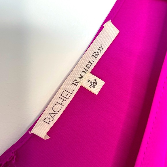 Rachel Rachel Roy, Size: 2, Purple/Pink in Colour, Faux Front Wrap. - Picture 3 of 14